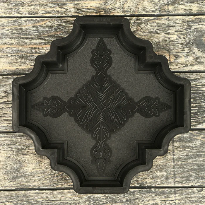 Форма для тротуарной плитки Клевер краковский большой 29 × 4 см шагрень 1 шт.(10