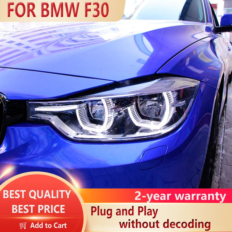 Стайлинг автомобиля для BMW 3 серии фар F30 F35 светодиодный ная фара 2013-2015 головного