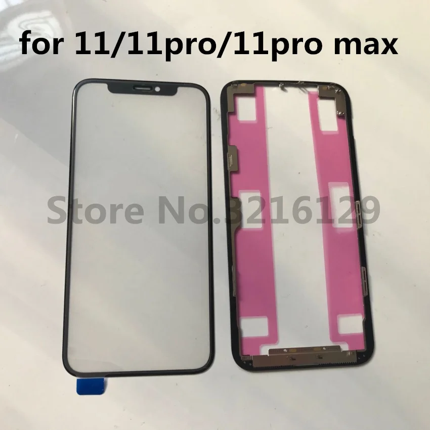 Оригинальный объектив для переднего экрана с OCA + рамка в сборе iPhone X XS max 11 12 PRO MAX
