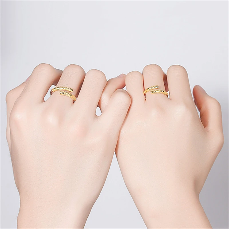 Женское кольцо для пар Золотое тибетское/серебряное Unix 2019 | Украшения и