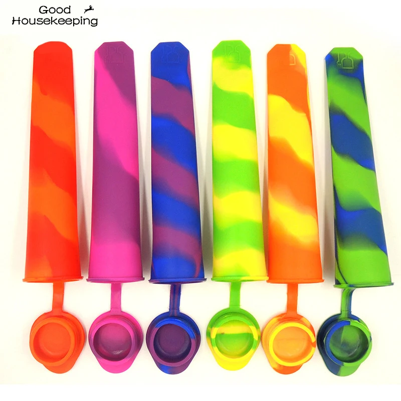 Случайный цвет Новые силиконовые DIY льда поп машина тубус лоток эскимо форма
