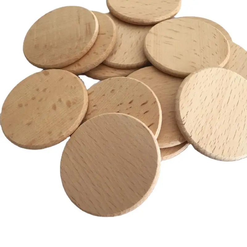 

10PCS 30mm Unfinished Wood Slices Wooden Natural Round Disc Circles Wooden Cutouts Ornaments for DIY Arts Christmas Decorations