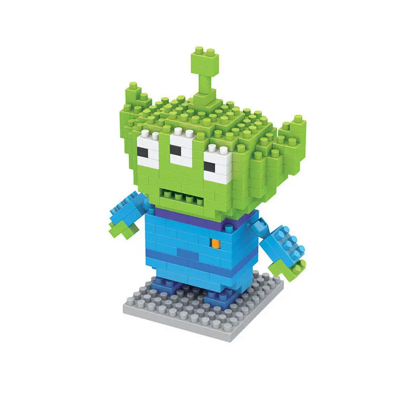 

Технические блоки, аниме фигурки, История игрушек, инопланетянин, Zach, строительные блоки, игрушки, мини-конструктор для мальчиков