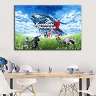 Xenoblade летология 2, Классическая видеоигра, HD плакат, холст, домашняя комната, искусство стены, искусство, холст, печать, аниме плакат