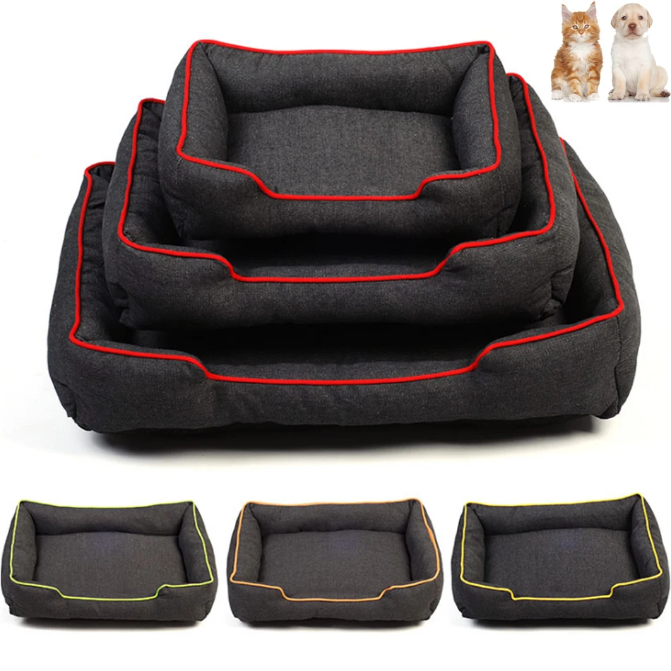

Denim Pet Bed For Dog Cat Mat Mattress Pet Dog Cushion Sofa Beds Nest for Small Medium Large Dogs Puppy Kitten Kennel Products