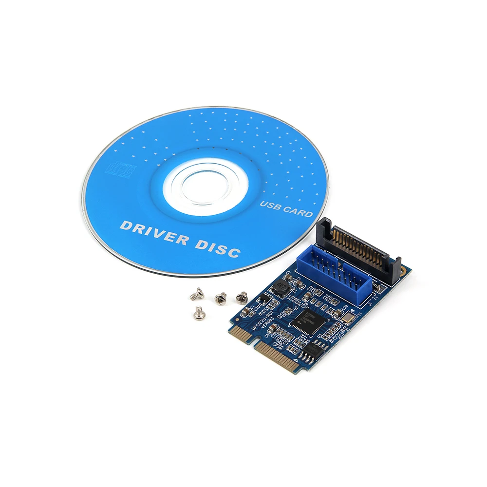 Mini PCI E до 19 pin USB 3.0 5 гбит/с двойной SATA USB3.0 мини адаптер расширения карты|Платы