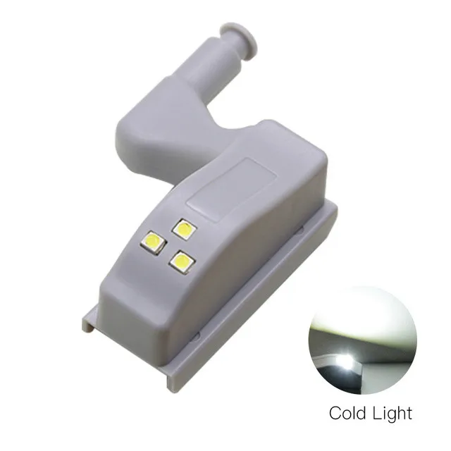 JSEX 1PCS LED Cabinet Hinge Led Sensor Light luz armario Wardrobe Lamp Night Light Cupboard Door Bulb Kitchen Lighting lampada@3 - Цвет: A 1pcs