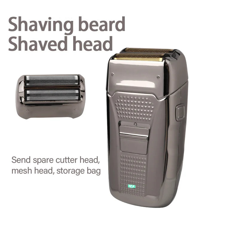 

Professional Shaver for Men Electric Beard Trimmer Hair Finishing Machines Double Blade foil Reciprocating Razor