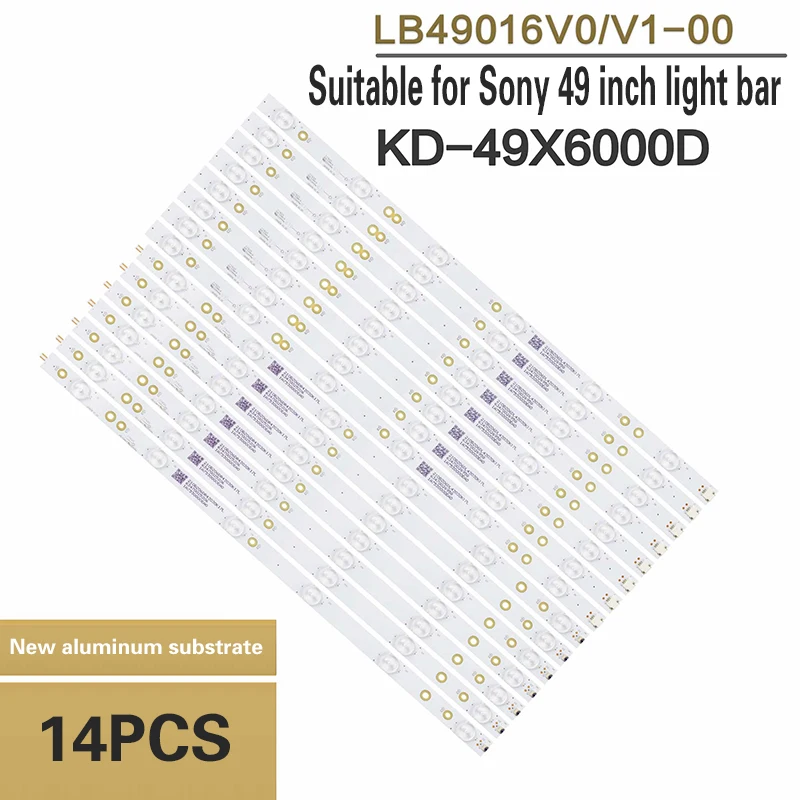 

LED Backlight Strip Is Suitable For KD-49X6000D Light Strip LB49016V0/V1-00 /GJ-2K16-490-D712-P5-L