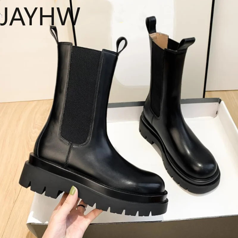 

JAYHW Plus Size Women's Boots, New Luxury Chelsea Boots, Women's Ankle Boots, Thick Winter Shoes, Thick-soled Ankle Boots