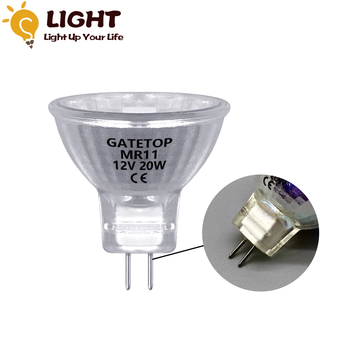 

Spotlight Halogen Lamp MR11 20W 12V 2700K Energy Saving Lamp GU4 Hot Size Warm Light Bulb for Home Decoration