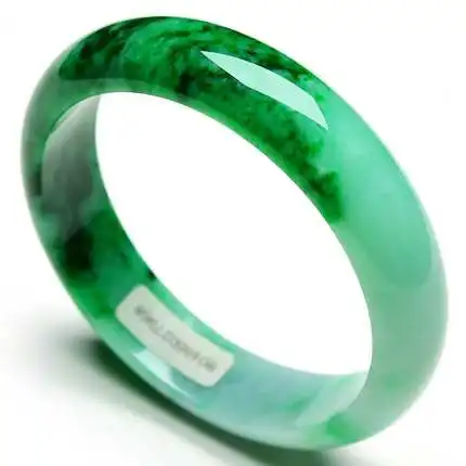 

Zheru jewelry natural Burmese emerald green two-tone 54-64mm bracelet elegant princess jewelry, best gift for mother and girlfri