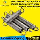 Натяжной цилиндр из нержавеющей стали 304, спиральная катушка Droid, маленькая деталь, пружина WD 0,3 мм, 0,4 мм, 0,5 мм