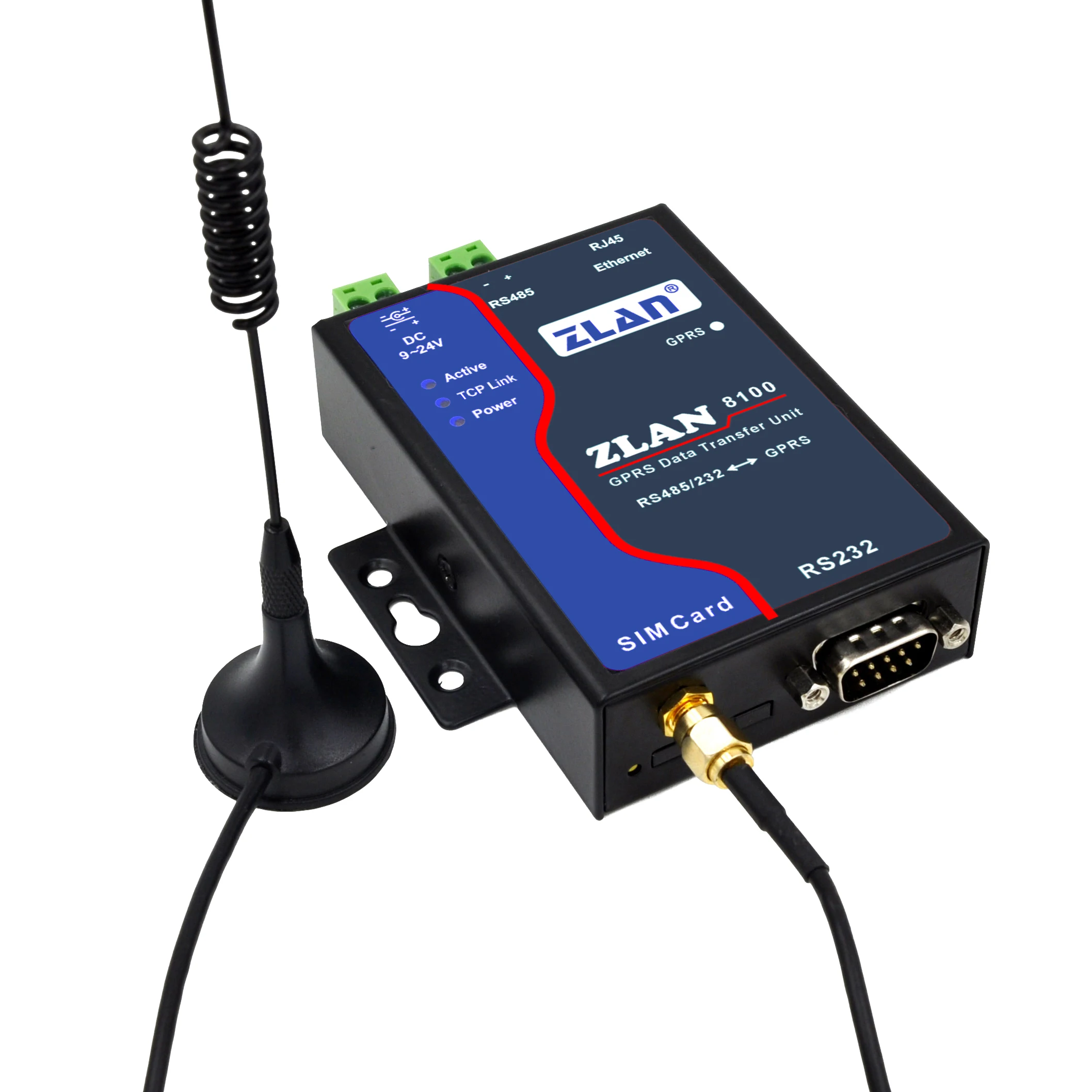 ZLAN8100 RS232 RS485 к GSM модем GPRS Ethernet 2G последовательный порт серверный маршрутизатор| |