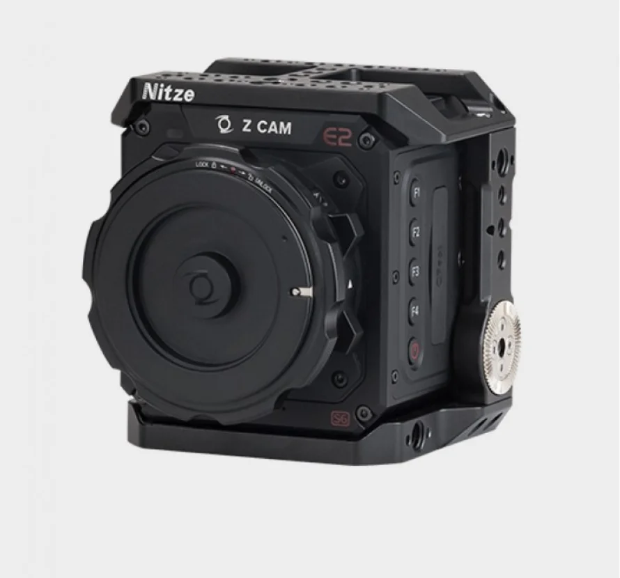 Клетка NITZE для камеры Z CAM E2 S6/F6/F8 со встроенными рельсами NATO и розеткой ARRI TP FS с