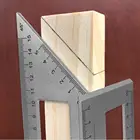 Многофункциональная квадратная линейка из алюминиевого сплава, угломер 4590 градусов, измерительный инструмент для деревообработки