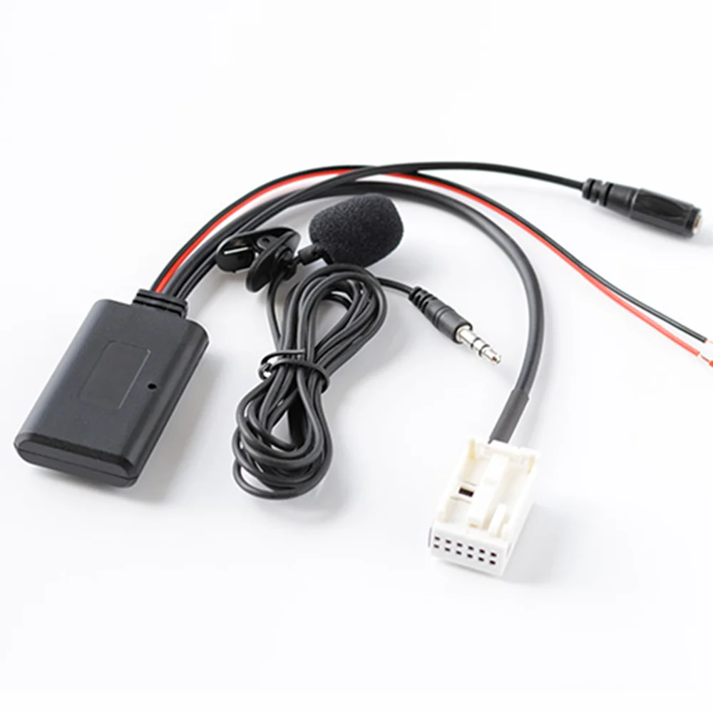 Автомобильный Bluetooth AUX адаптер беспроводной аудио телефонный звонок Hands Free