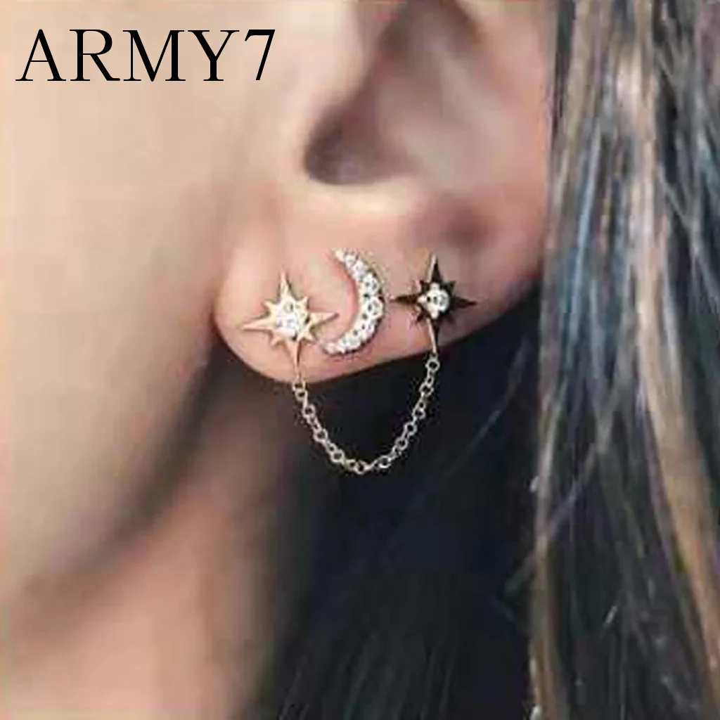 Модные Оригинальные серьги-подвески со вспышкой полые звездочки Подвесные