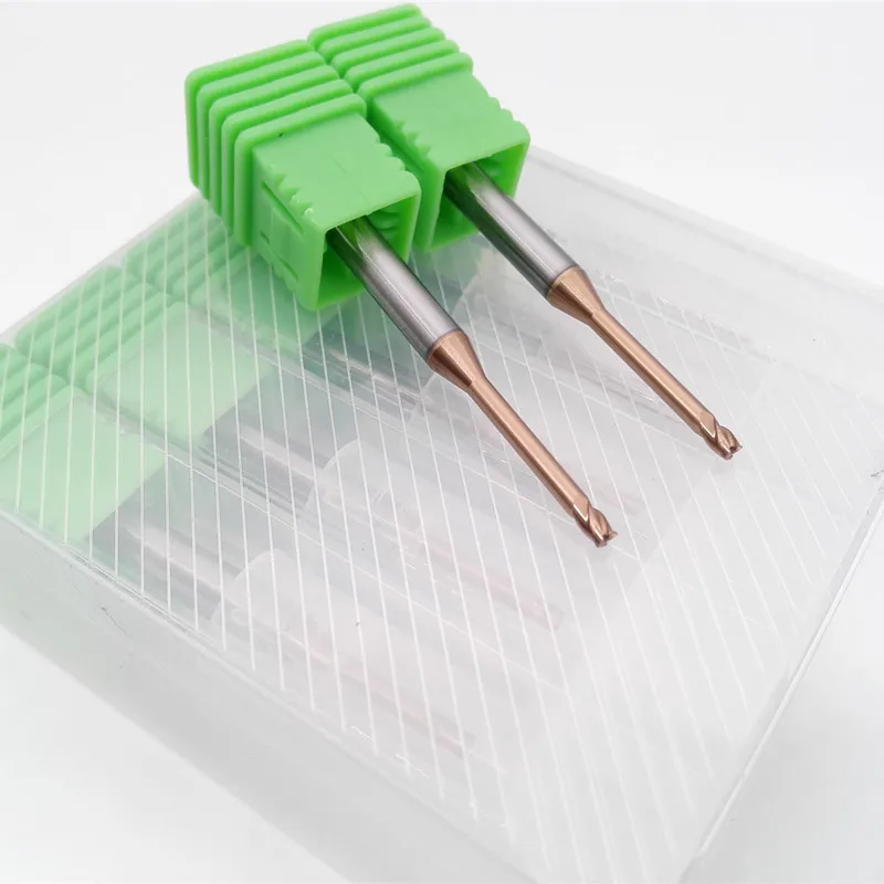 Твердосплавная фрезерная форма 65HRC 55HRC с ЧПУ и глубоким пазом стальная Концевая