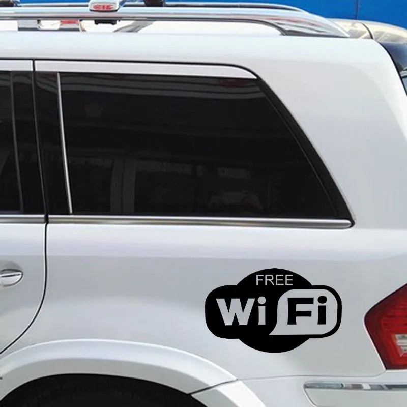 1 шт. Черный Бесплатный WiFi виниловый стикер Знак окна Кафе Ресторан Бар Интернет