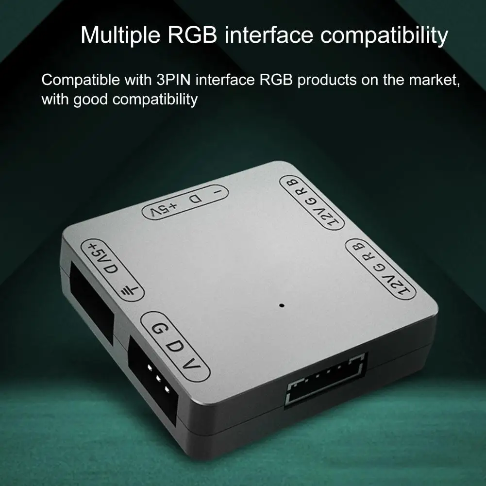 Практичная RGB-разветвитель ABS с интерфейсом SATA легко носить собой для