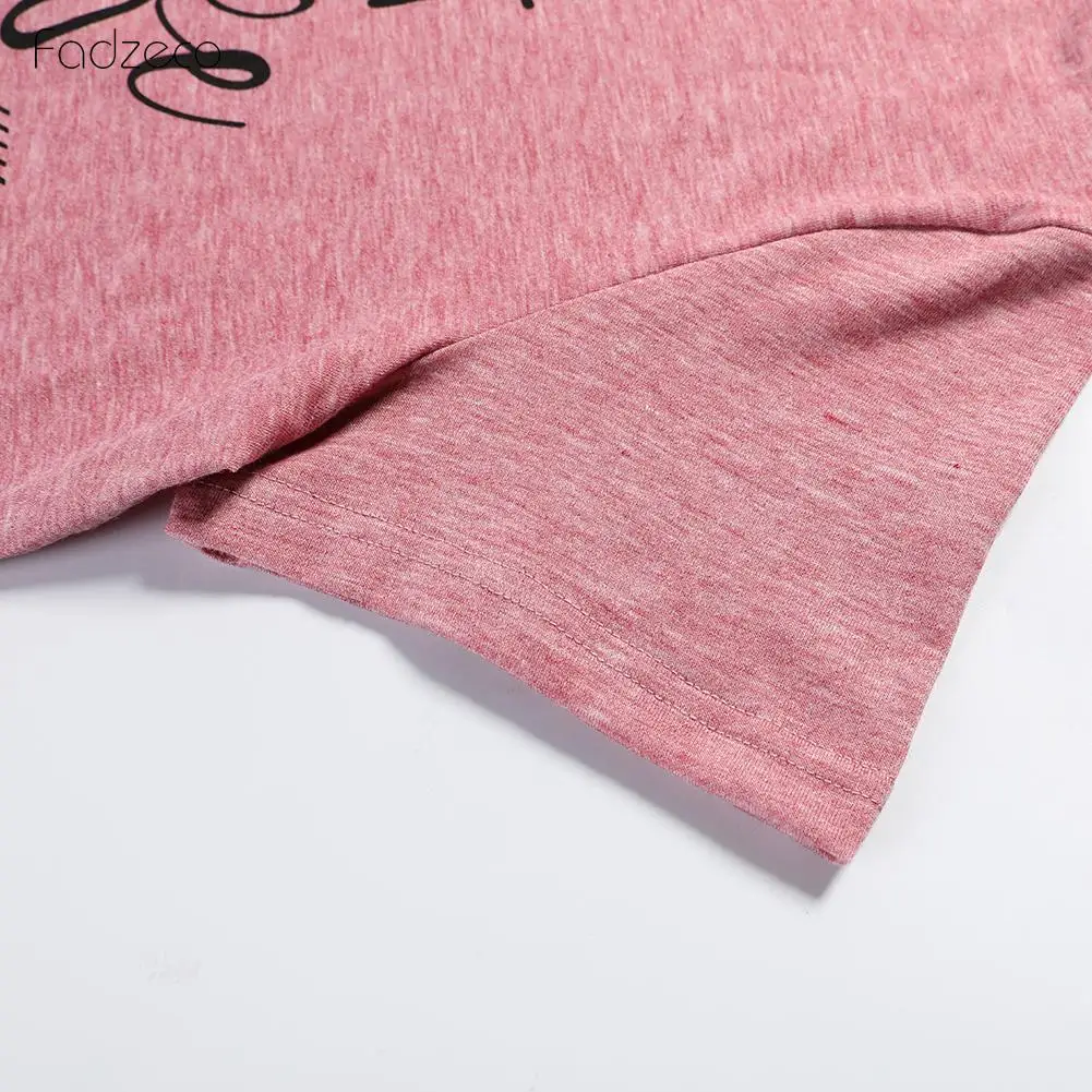 FADZECO Raiseboys футболка с буквенным принтом женская повседневная коротким рукавом