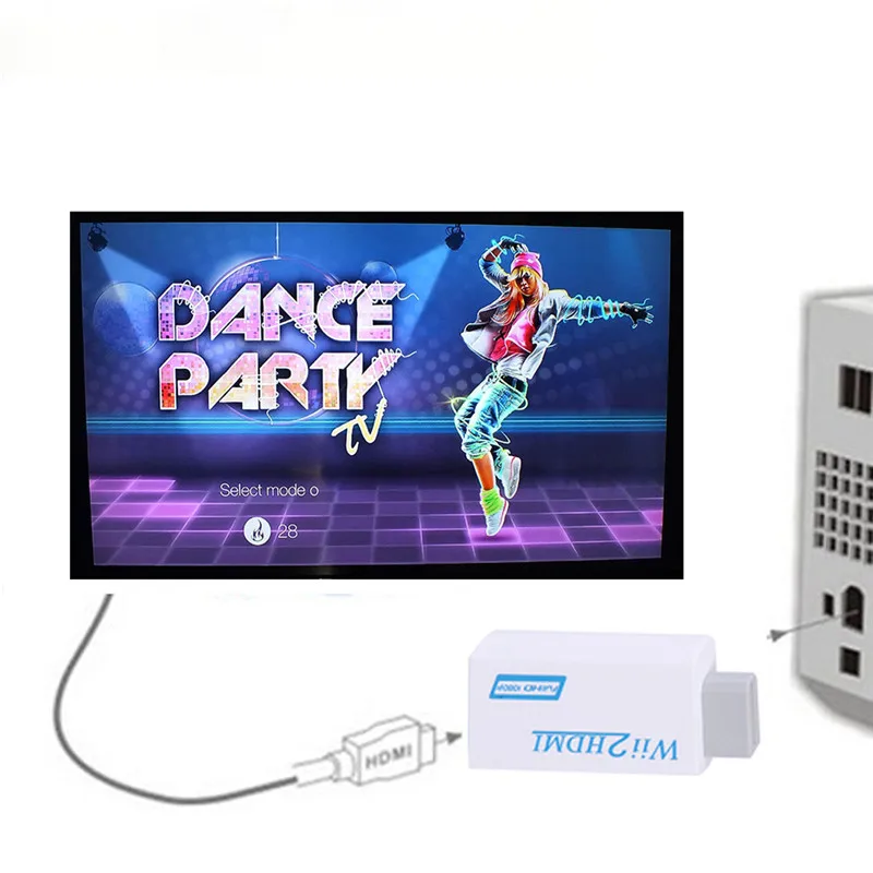 

1 шт. для Wii в HDMI адаптер конвертер Поддержка 720P1080P 3,5 мм аудио для HDTV Wii2HDMI