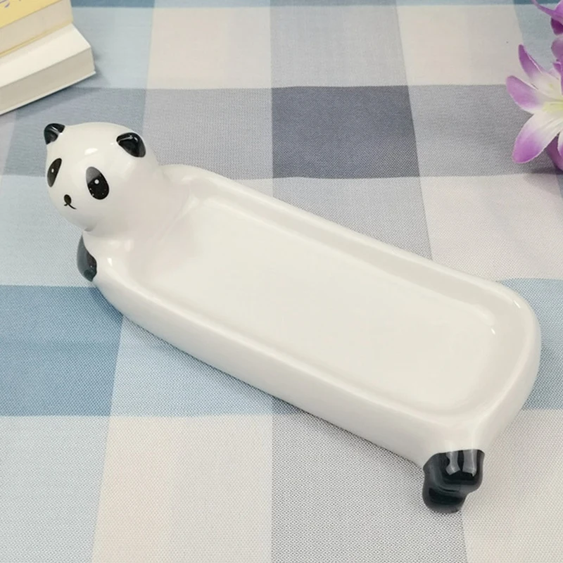 Прекрасный панда палочка для еды набор японский керамический держатель палочек
