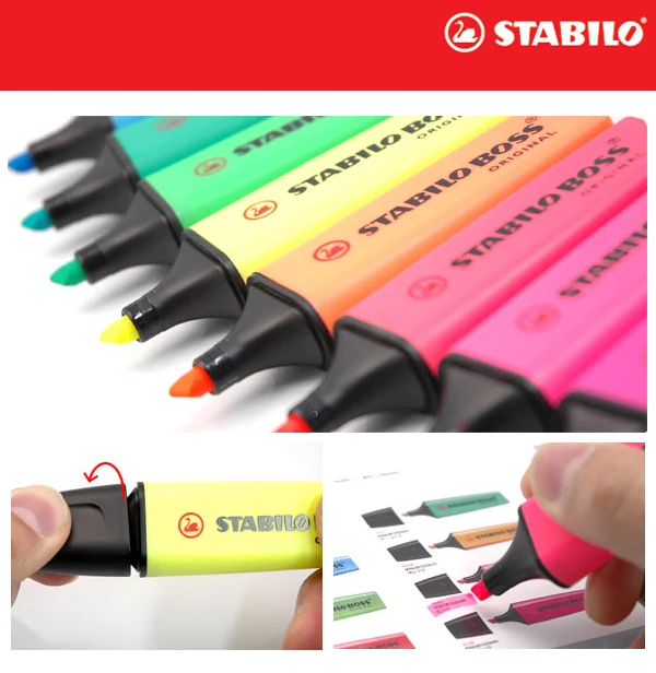 Stabilo Textmarker Boss Оригинал 70 хайлайтер Германия