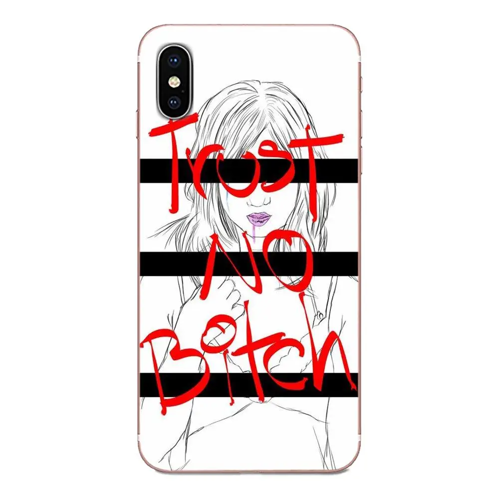Trust No Bitch Печатный арт для LG G5 G6 K10 K40 K8 Q60 K50 Q7 Q6 G7 ThinQ V40 V30 V20 V10 2018 Power 2 3Q Stylus Soft Capa |