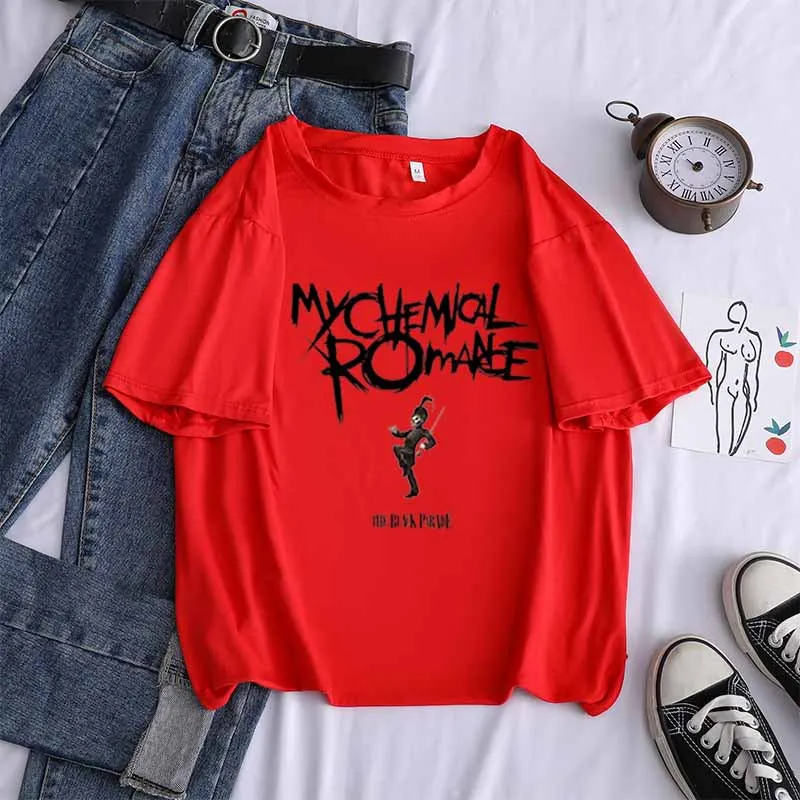 Женская футболка с рисунком My Chemical Romance три вида отомстительства черная парадная