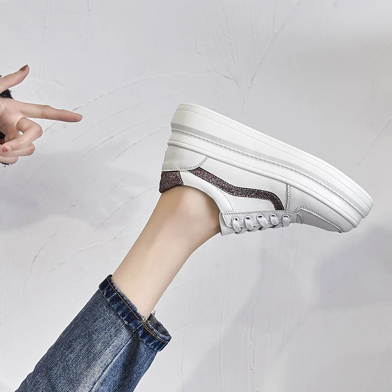 Женские теннисные туфли мягкие кроссовки на платформе спортивная обувь для