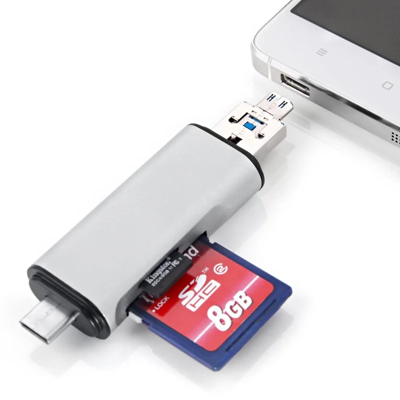 Адаптер usb 3 1 Type c к usb3.0 micro SD TF card reader с поддержкой OTG |