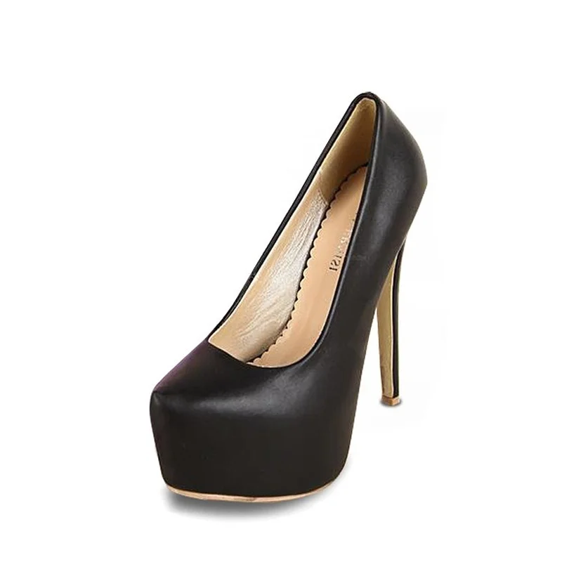 Туфли-лодочки женские на высоком каблуке 15 см водонепроницаемые платформе |