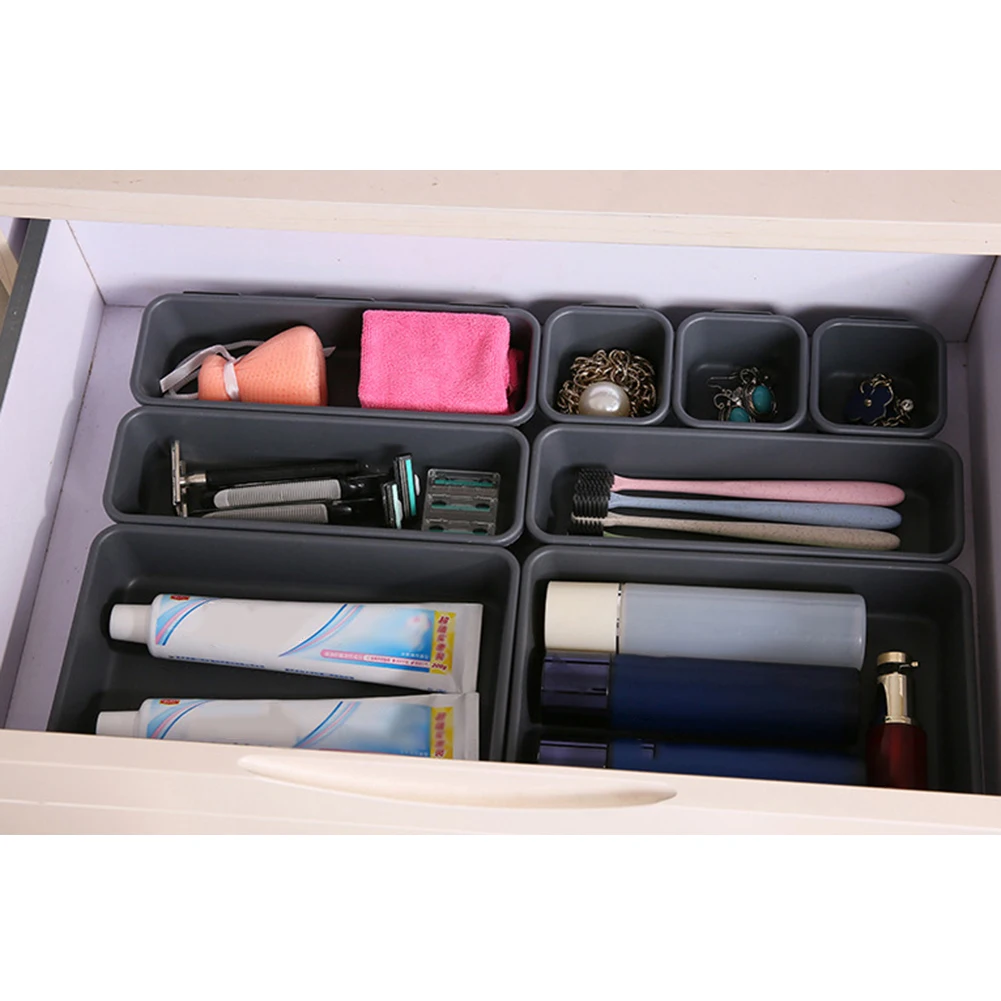 8 шт для дома выдвижного ящика Ящик хранения коробка с офисный стол шкаф