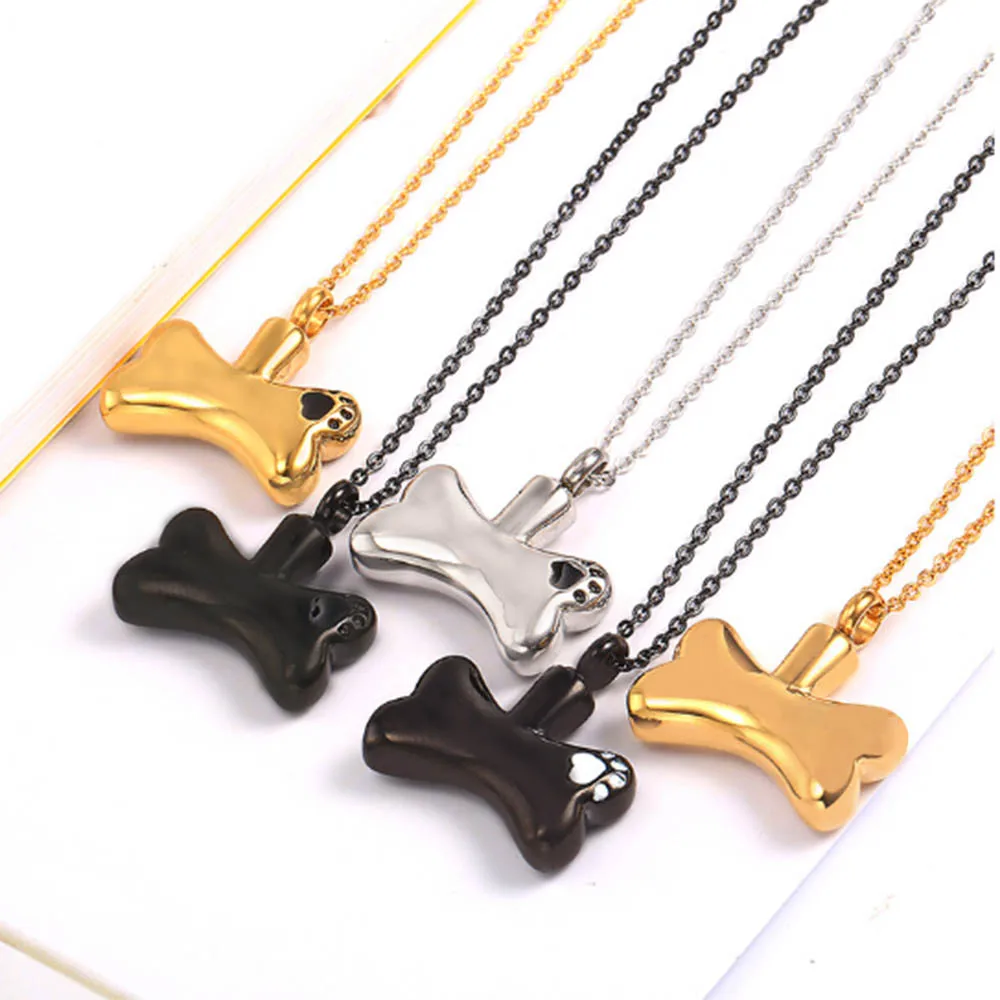 Ожерелье из нержавеющей стали с изображением собачьей/кошачьей лапы украшение