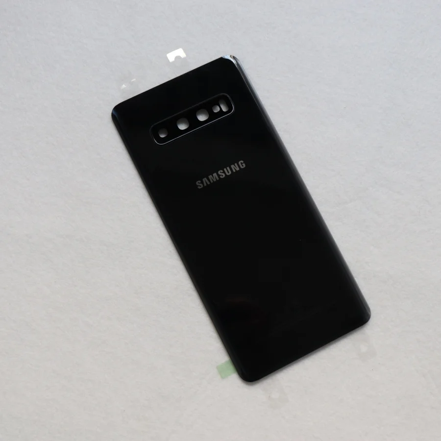 Стеклянная задняя крышка для батареи S10 для samsung Galaxy S10 Plus G973 G973F G975 S10e G970 Крышка корпуса задней двери наклейка