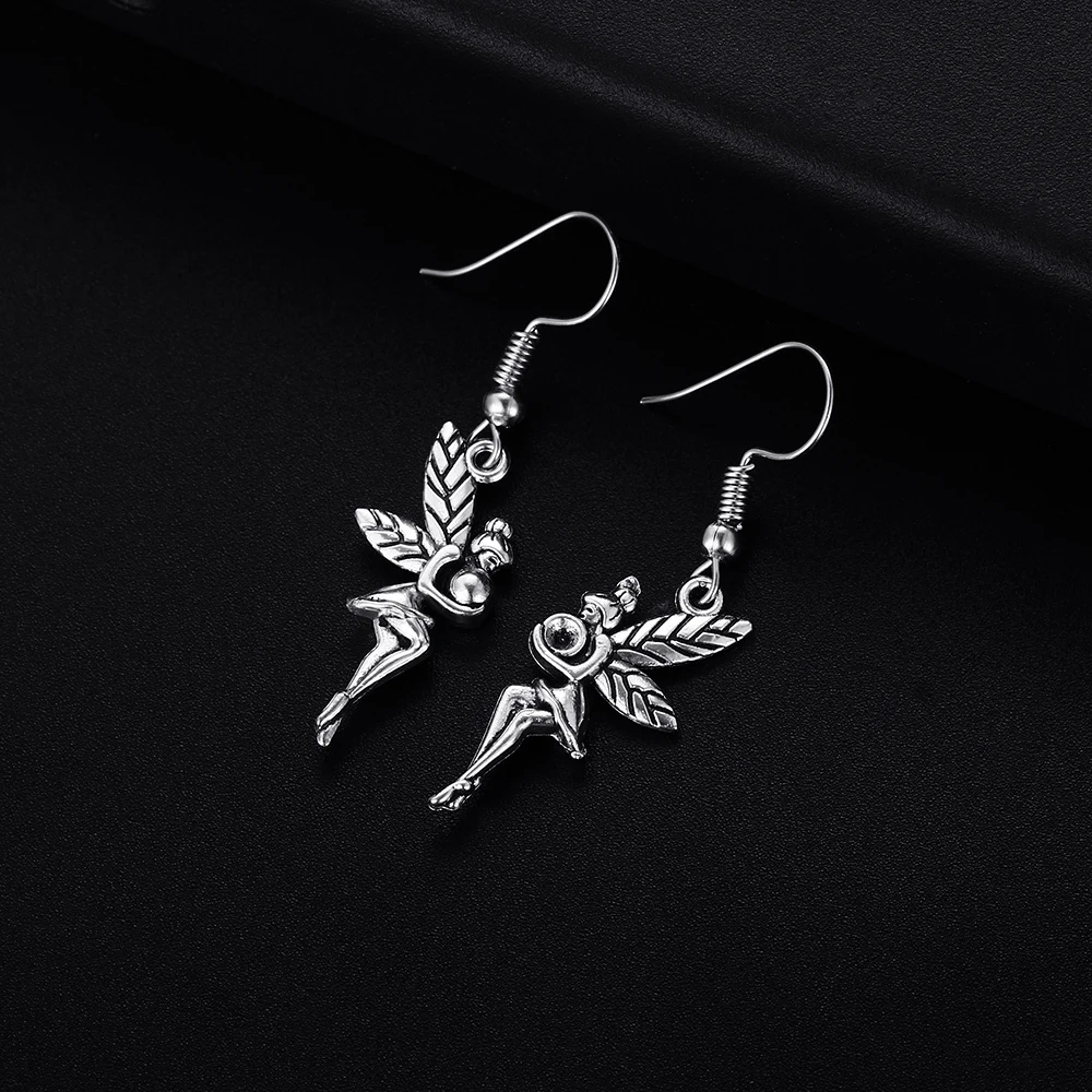 Трендовые винтажные сказочная форма Висячие серьги для женщин и девочек ретро