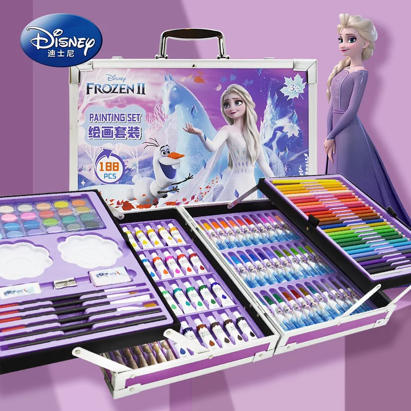 Disney Mickey Toys 5-6 Boys And Girls Play 3-4 Pupils And Children's Puzzle Painting Pen Set Pen Watercolor Pen 328pcs Gifts