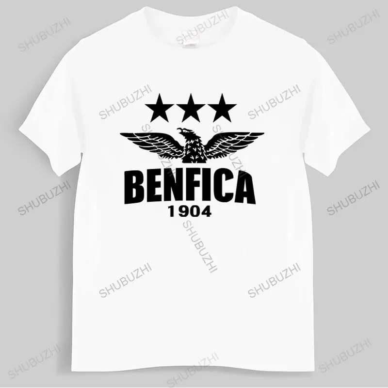 Мужская хлопковая футболка летняя брендовая Футболка с принтом BENFICA модная