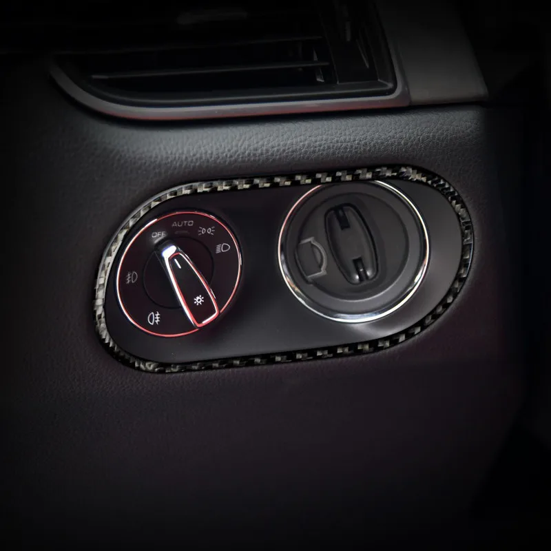 

Декоративная рамка переключателя центральной фары для Porsche Macan 2015-18, аксессуары для интерьера из углеродного волокна