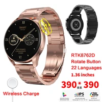 bluetooth call wireless charge smart watch detection heartrate 390 390 pixels screen ip68 waterproof dt3 smartwatch
