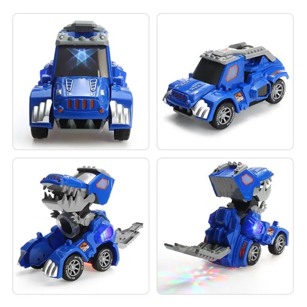 

Children's Electric Deformed Dinosaur Chariot With Music Racing Toy Light Hg-788 Lantern Electric Car Deformed Dinosaur F5E2