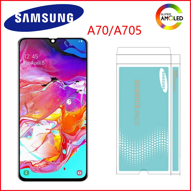 Сенсорный ЖК дисплей для Samsung Galaxy A70 A705 A705F SM A705MN|Экраны мобильных телефонов| |