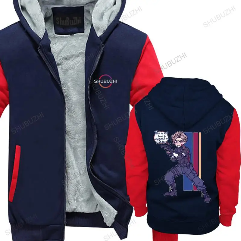 

Leoooooooon winter Cotton fleece hoodies fashion Residented Evil Zombie Game warm hoody Hipster Ofertas Casual winter sweatshirt