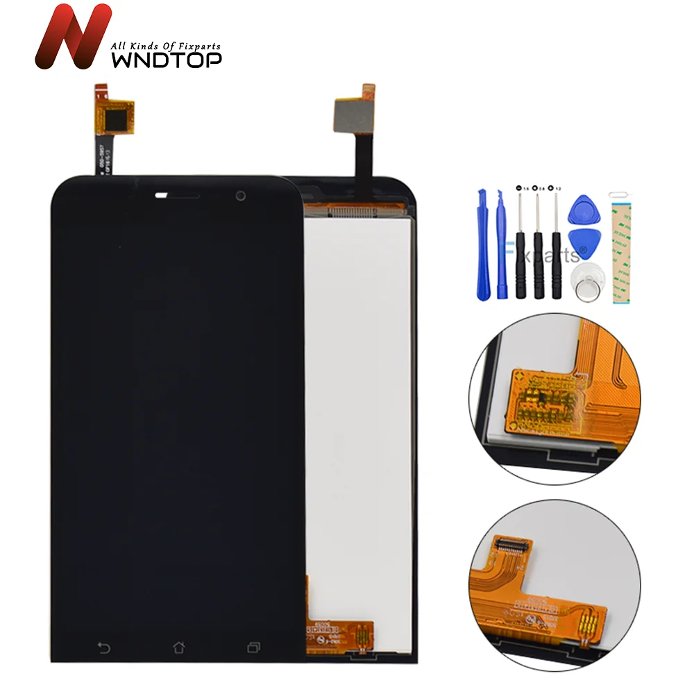 100% Tested 5.0'' LCD For Asus ZenFone Go ZB500KL X00AD LCD Display Touch Screen Digitizer Assembly With Frame And Free Toos