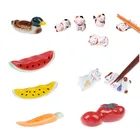 Креативные и милые палочки для еды с изображением животных, кошка, подставка для палочек для еды, японская ручка для украшения дома