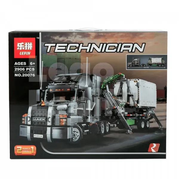 Конструктор Lepinblocks 20076 Грузовик Mack Anthem Technic совместим с Лего 42078 LN