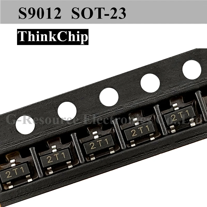 (100 шт.) S9012 SOT-23 SMD PNP сигнальный транзисторный Триод 200мА 500мА (маркировка 2T1) |