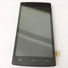 ЖК-дисплей 5,0 дюйма с рамкой для DOOGEE X5 MAX PRO, сенсорный экран с дигитайзером, сенсор в сборе, запасные части для телефона, черныйбелый цвет